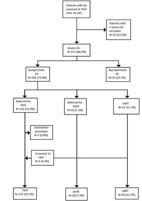 Patient Disposition and Clinical Outcome After Referral to a Dedicated TAVI Clinic